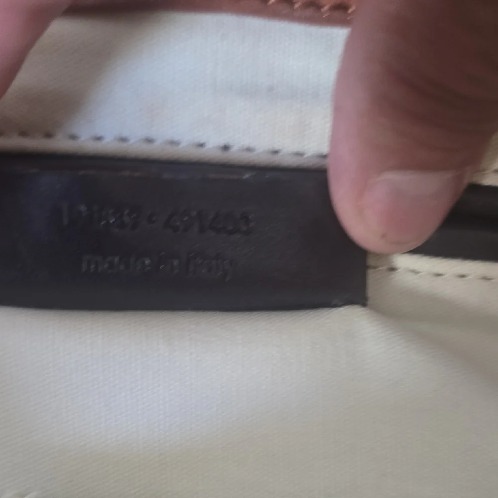 Yves Saint Laurent Tan Leather Satchel with Gold Hardware